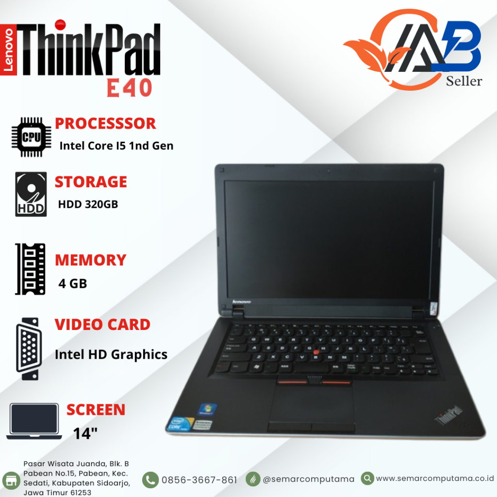 Laptop Murah Lenovo Thinkpad Core i5
