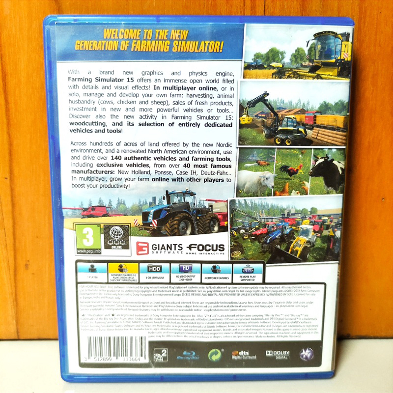 Farming Simulator 15 PS4 Kaset Farming Simulator PS4 Playstation 4 5 PS CD BD Game Games Simulator Truck Farm driver driving car truk bis petualangan anak gim berkebun harvest moon Harvestmoon Kebun 17 18 19 20 21 22 Original sony asli ori euro truck bus