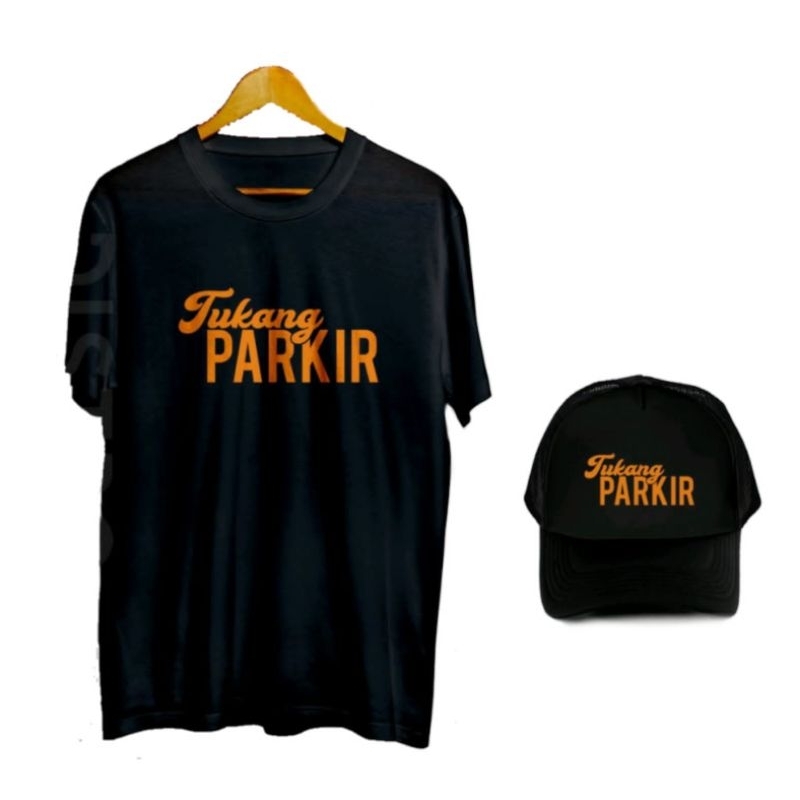 KAOS TUKANG PARKIR BONUS TOPI
