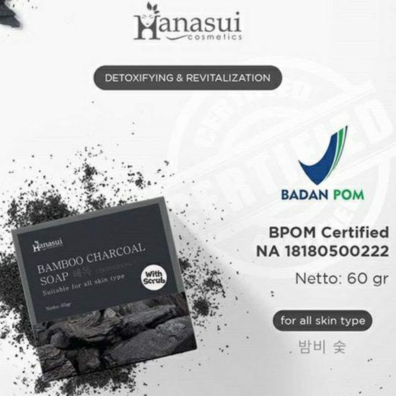 [BPOM] MASKER WAJAH BLACKHEAD MASK CHARCOAL HANASUI NATURGO 60g PEMBERSIH KOMEDO ANTI JERAWAT AMPUH