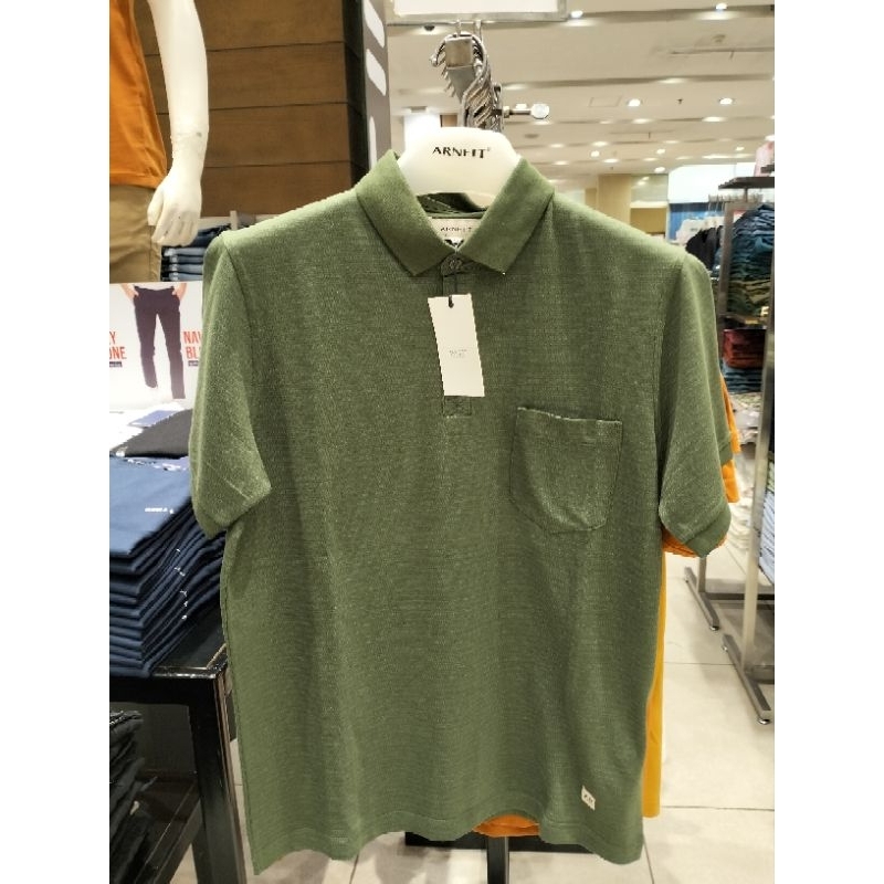 Baju Pria Tshirt Polo shirt Arnett Original Army green
