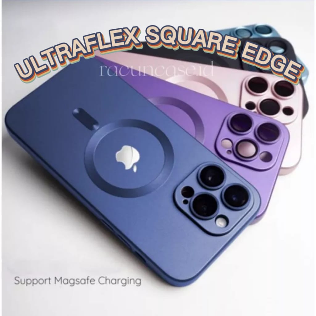 (ULTRAFLEX) Case Silikon Magnetik electroplated Dengan Pelindung Lensa Kamera ULTRAFLEX Iphone 11 11 pro 11 pro max 12 12 pro 12 pro max 13 13 pro 13 pro max 14 14 plus 14 pro 14 pro max ultra flex