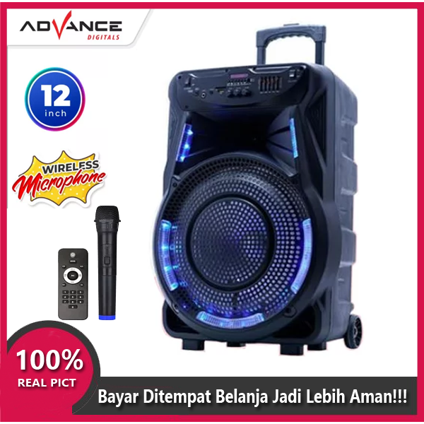 Advance Speaker meeting bluetooth Advance K 1202 ukuran jumbo speaker 12 inci