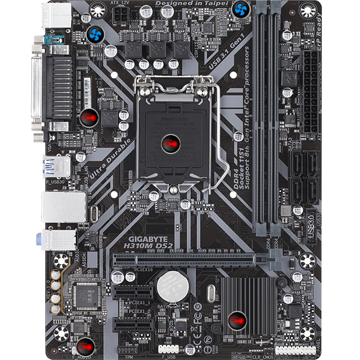 Mainboard Motherboard Mobo H310M Socket LGA 1151 DDR4 Second