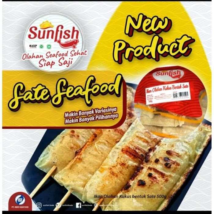SUNFISH IKAN OLAHAN KUKUS BENTUK SATE 500GR