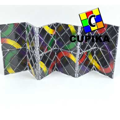 Rubik magic Snake board 12 papan Hitam Puzzle ORIGINAL lingao