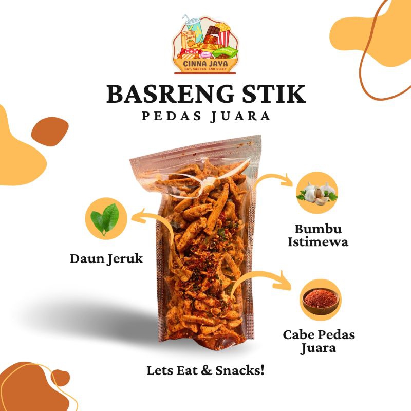 

Basreng Stick Original Pedas Juara