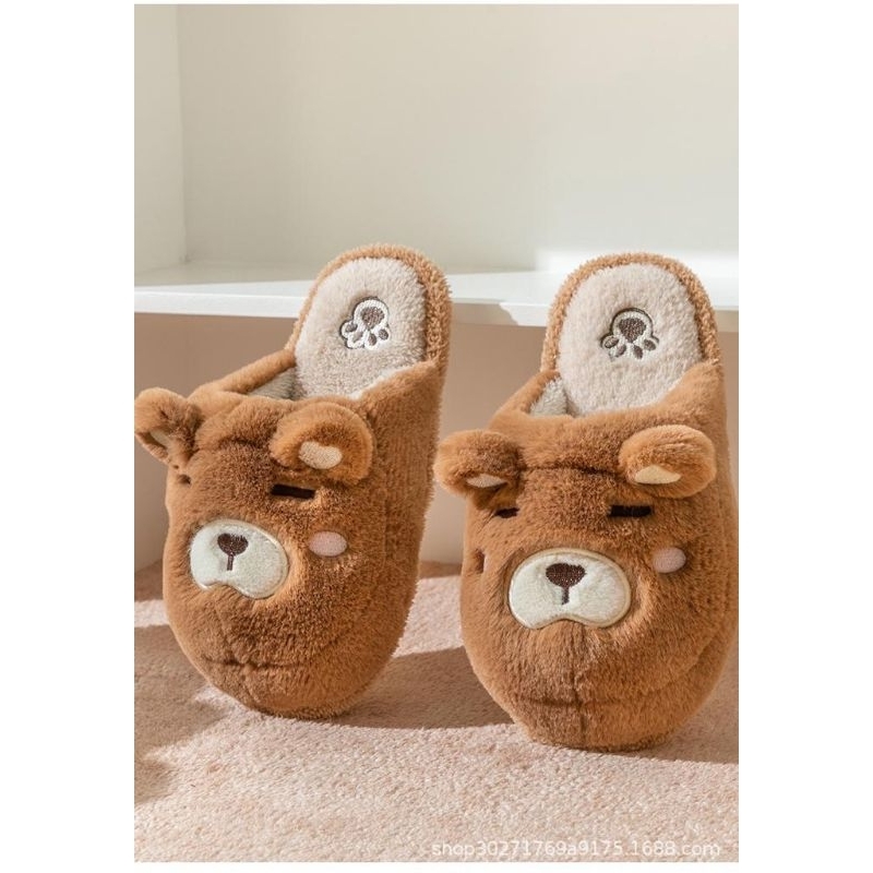 SANDAL RUMAH BULU TEBAL / SANDAL BONEKA TEBAL