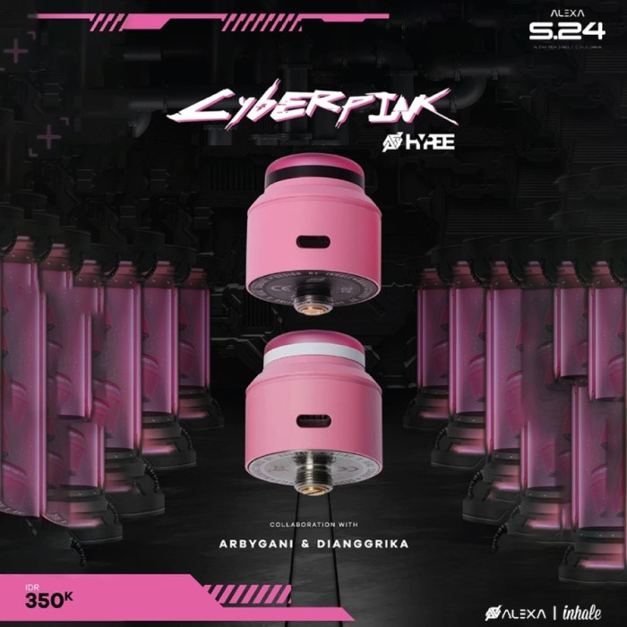 ALEXA S.24 24MM CYBERPINK SINGLE AUTHENTIC