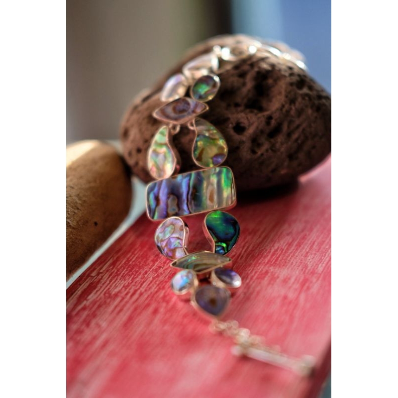 gelang perak kulit kerang