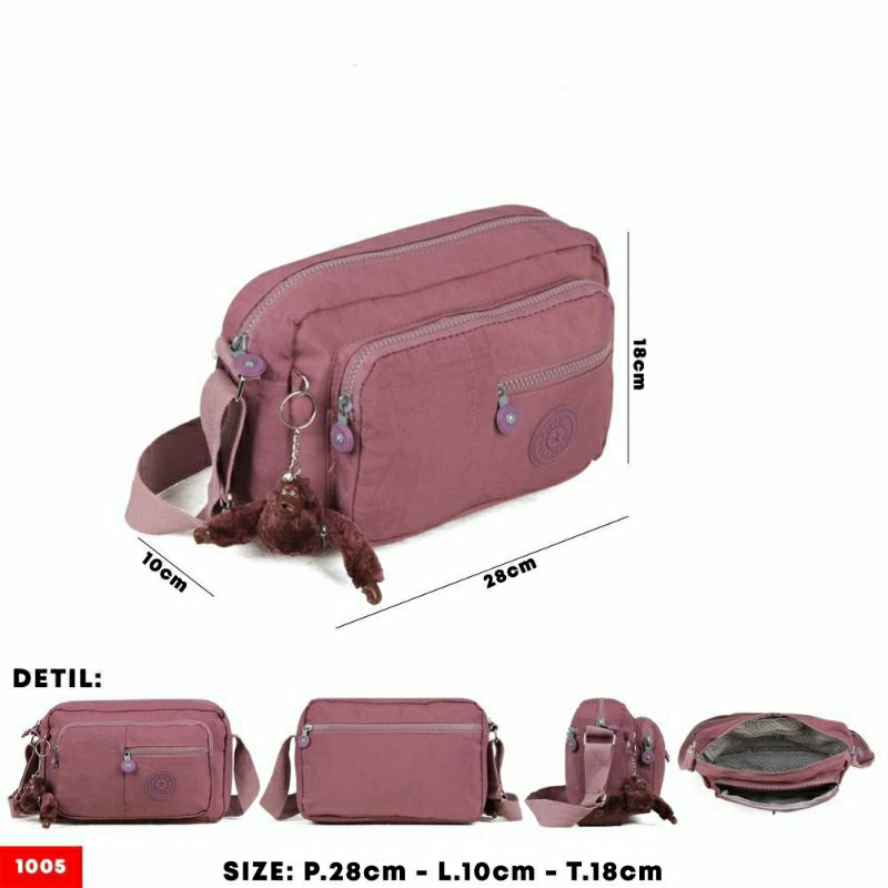 TAS SELEMPANG KP 1005 TAS SELEMPANG WANITA IMPORT TAS NYLON TAS WANITA IMPORT BEST SELLER TERBARU BISA BAYAR DITEMPAT.!!!!