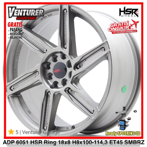 VELG RACING NEW RAIZE ROCKY LIVINA RING 18 HSR ADP PELEK MOBIL R18 PROMO HSR