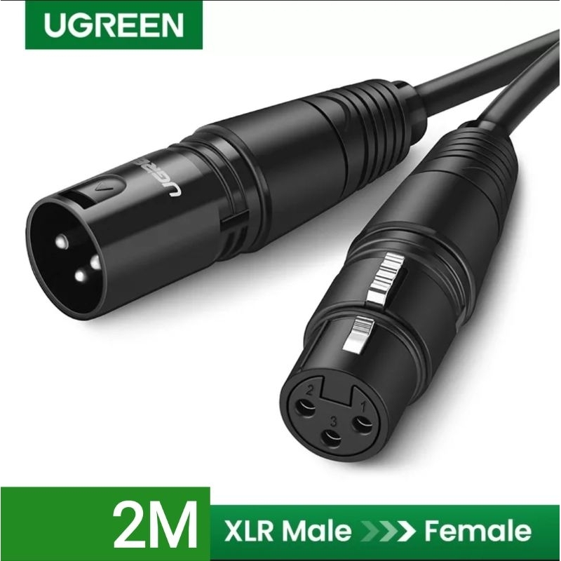 Ugreen XLR Cable Microphone Audio Male to Female 2M - 20710