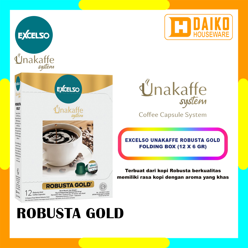 Capsule Coffee Excelso Unakaffe Robusta Gold Kopi Kapsul by Kapal Api