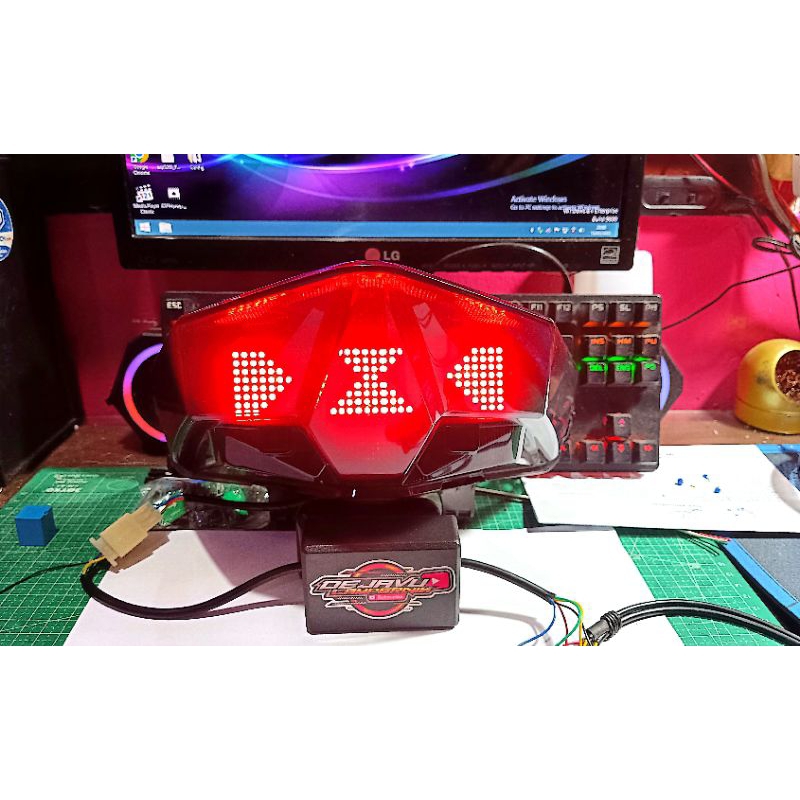 Stoplamp Runingtext Animasi Vario 125/150 + Aplikasi