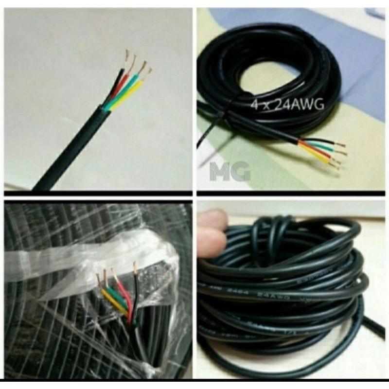 Kabel Awg24 isi4 jual per/10meter Kabel Awg 24 4 jalur