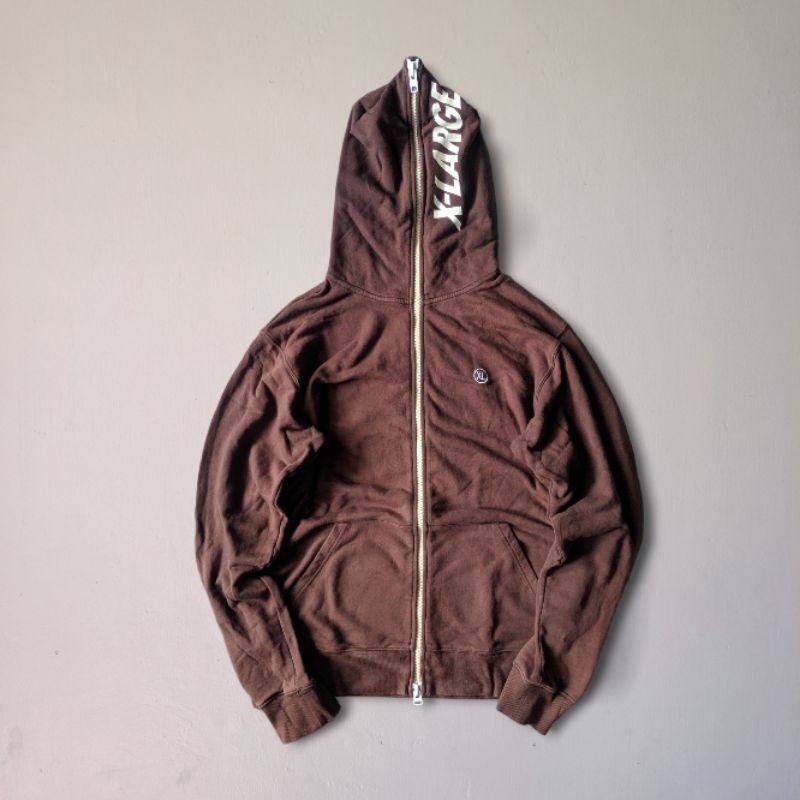 Xlarge Faded Brown Full Zip Hoodie X-large Japan not Kaos Crewneck Stussy