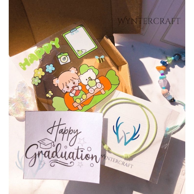 WA145 Paket Hemat Hadiah Graduation, Ulang Tahun, Perpisahan, Kelulusan dll by Wynter Craft