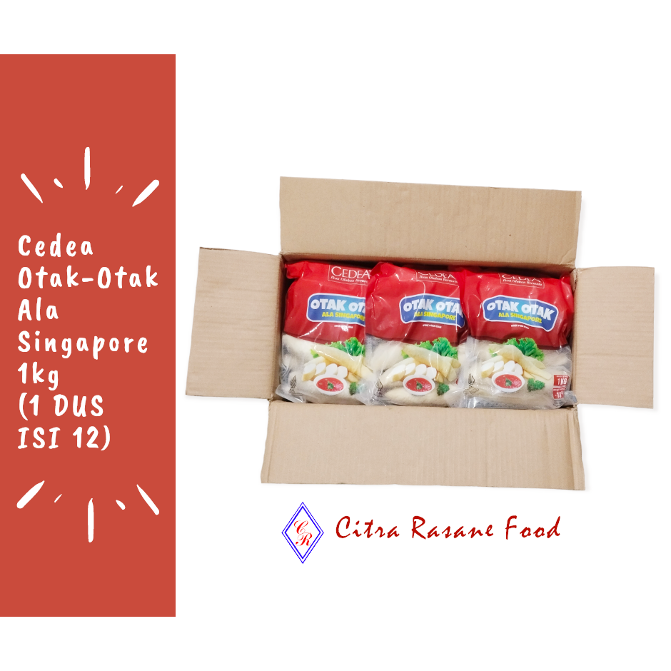 

Cedea Otak-Otak Ala Singapore / Otak-Otak Ikan 1kg (1 DUS ISI 12)