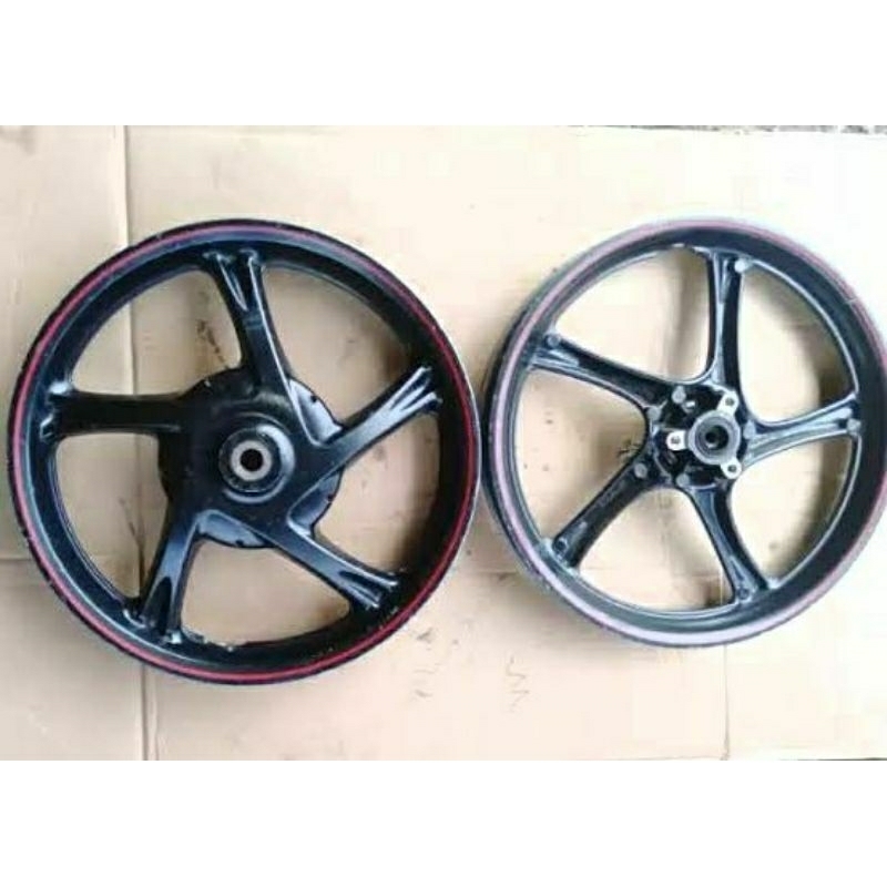 pelek velg depan belakang motor mio j mio gt soul gt 115 original copotan