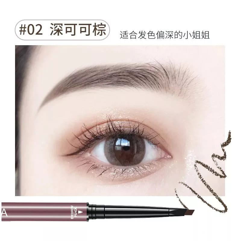 Lameila 832 -Pensil Alis  Double Heads Eyebrow Pencil Lasting Eyebrow Pen Waterproof 4 Warna