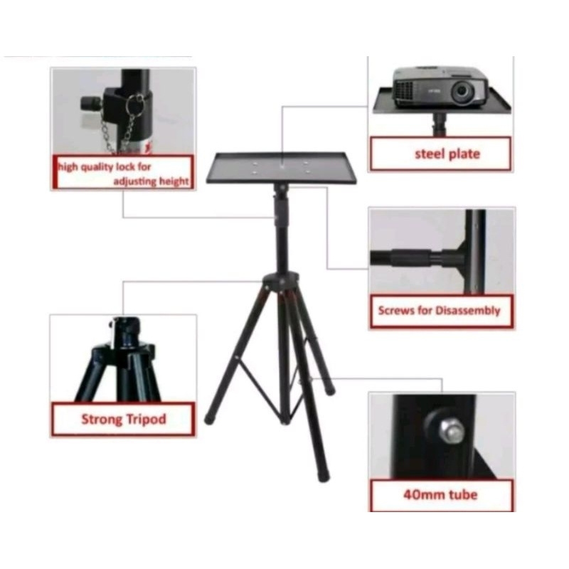 bracket proyektor stand proyektor stand speaker stand laptop multi guna mini