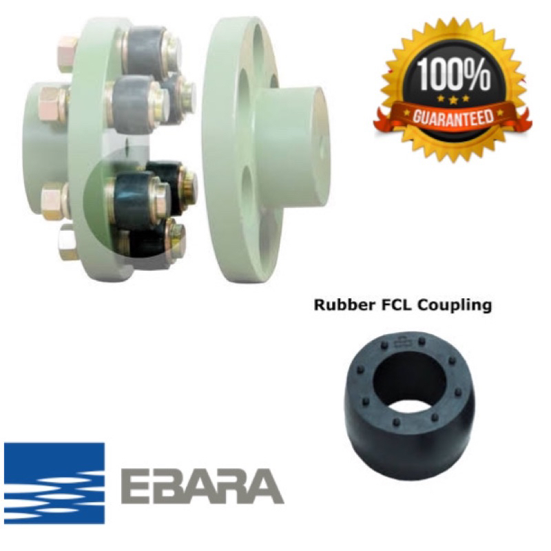 karet coupling pompa air ebara original / rubber kopling pompa ebara
