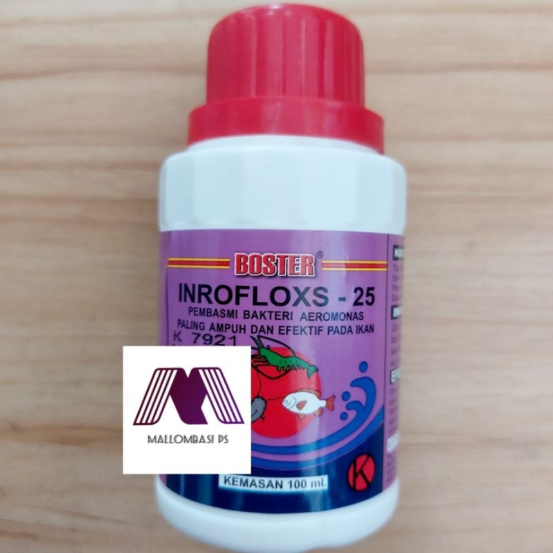 BOSTER INROFLOXS - 25 Obat Nafsu Makan Ikan Lele Nila Udang Kembung Perut Besar