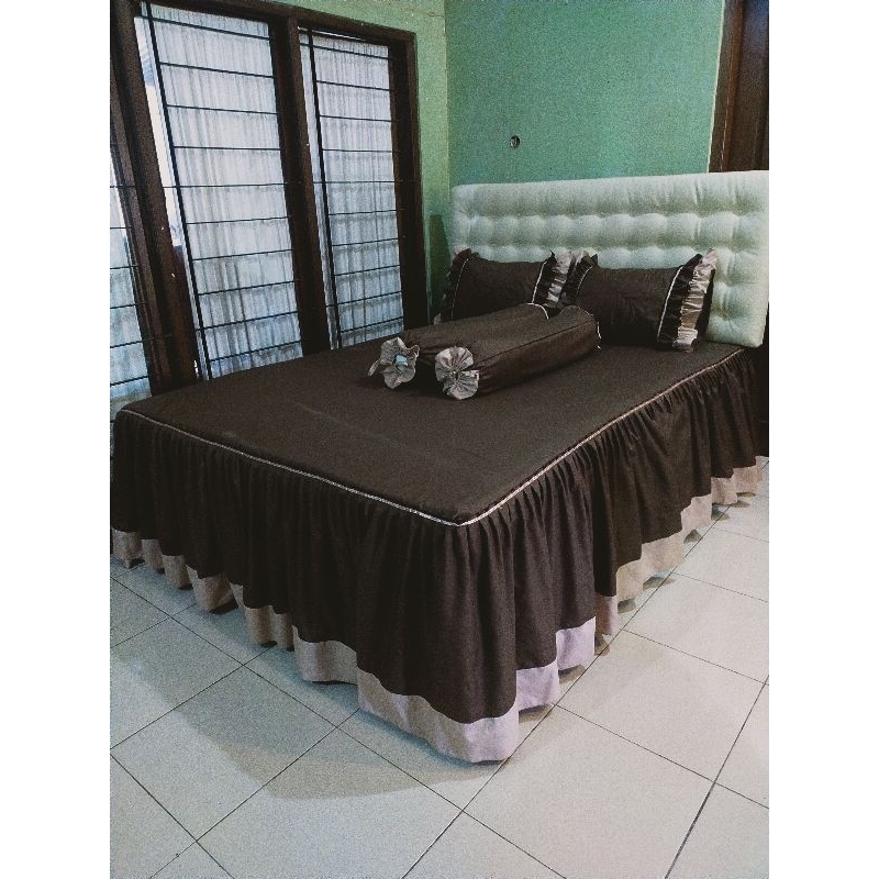 Sprei rumbai tempahan embos