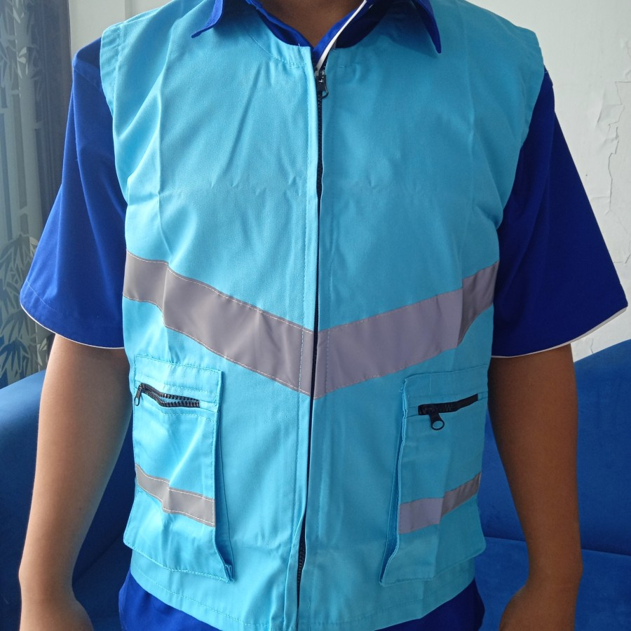 Rompi Staff Proyek Rompi Visitor Rompi Proyek Biru