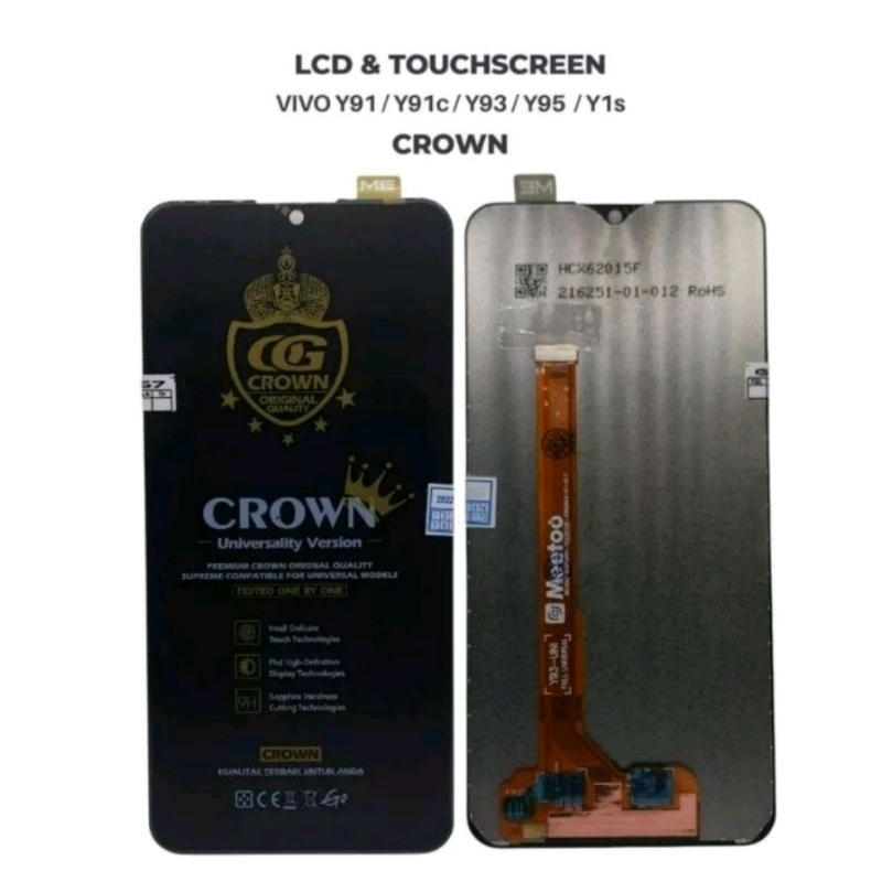 LCD TOUCHSCREEN VIVO Y91/Y91C/Y93/Y95/Y1S Meetoo Crown