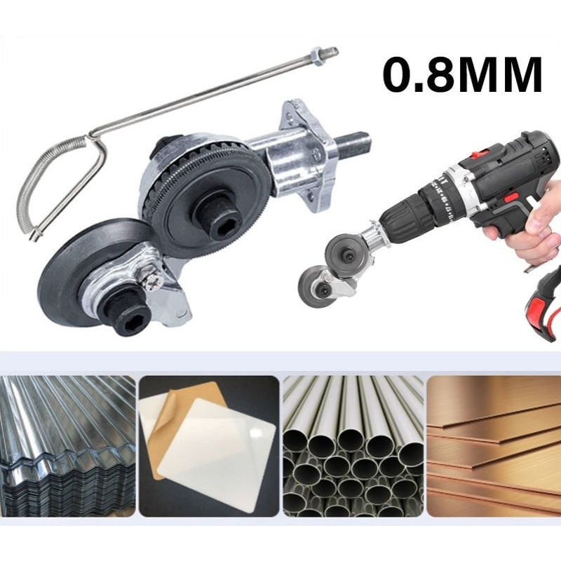 Adapter Bor Ke Gergaji Potong Seng Plat Metal Kepala Ganda Multifungsi