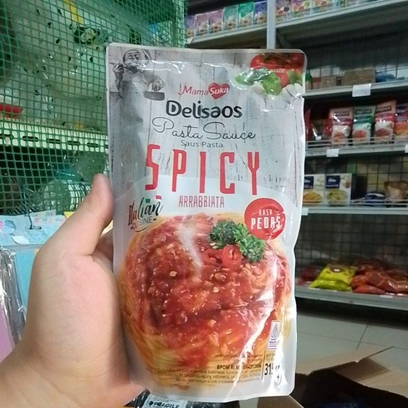 mamasuka delisaos spicy spasta arrabiata 315 gr