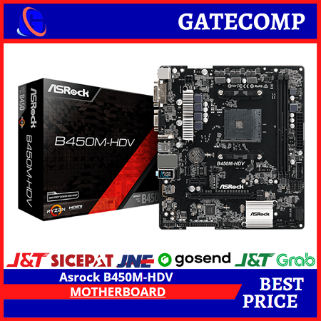 Asrock B450M-HDV (AM4, AMD Promontory B450, DDR4, USB3.1, SATA3)