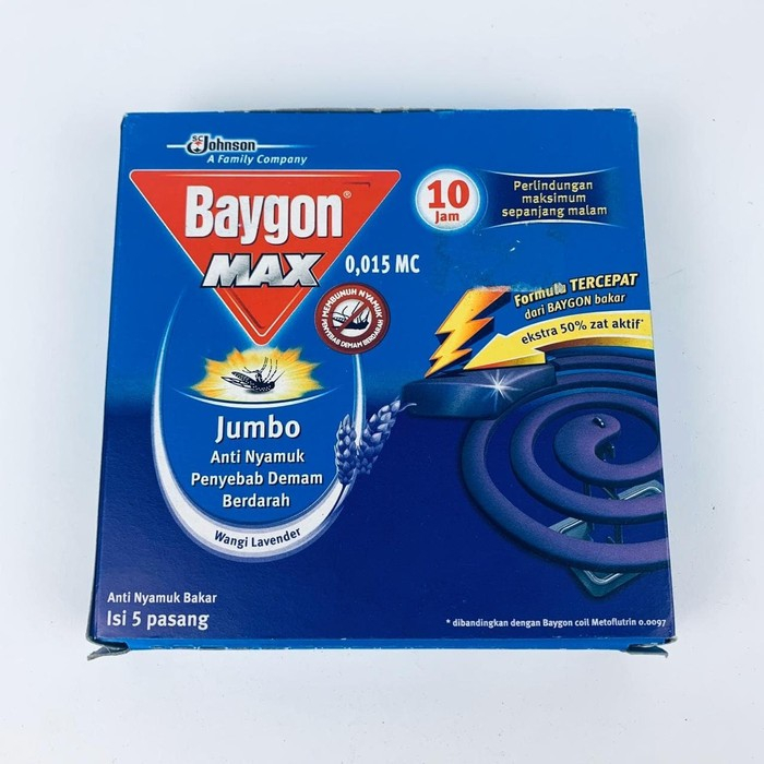 BAYGON MAX JUMBO/OBAT NYAMUK BAKAR 5 PASANG 3 VARIAN AROMA