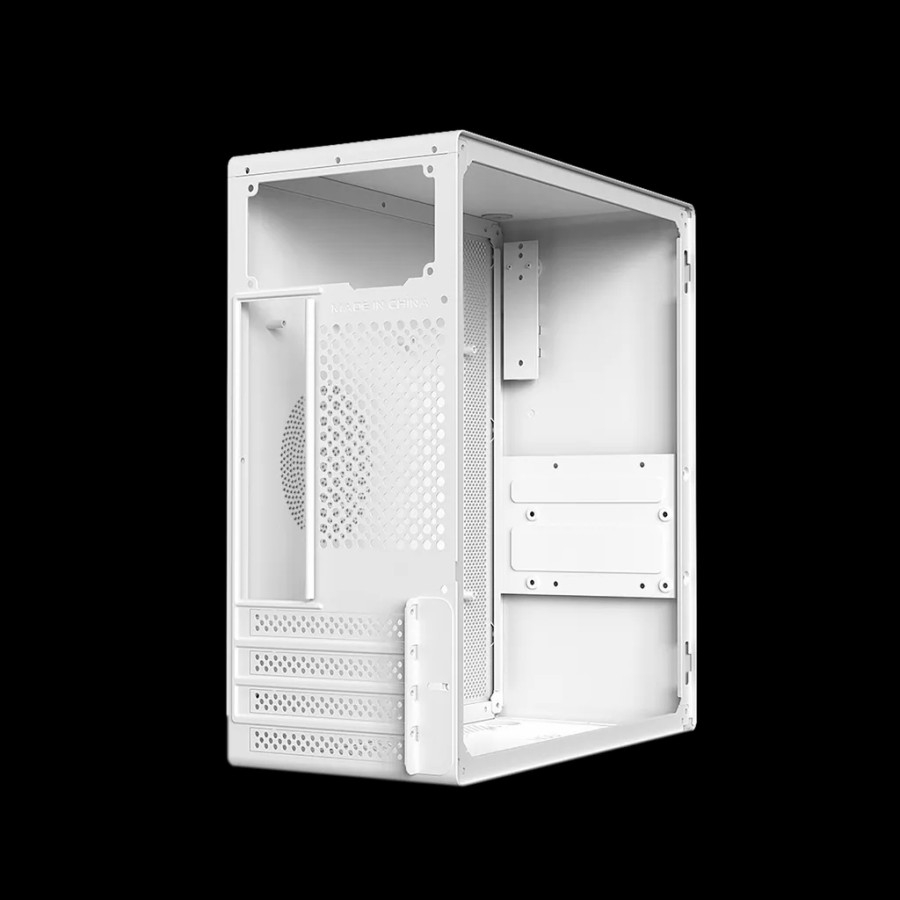 Casing PC Paradox Luxy White M ATX Slim Include PSU 400W SFX + 1Fan 8Cm