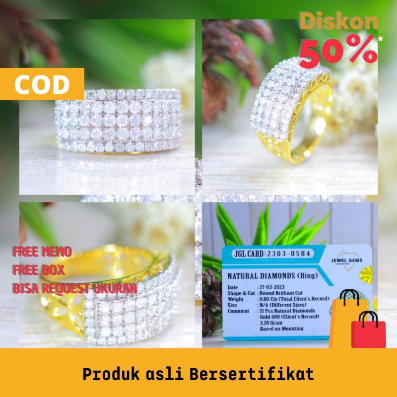 Cincin berlian wanitaaa fhasion asli berlian eropa | natural berlian eropa