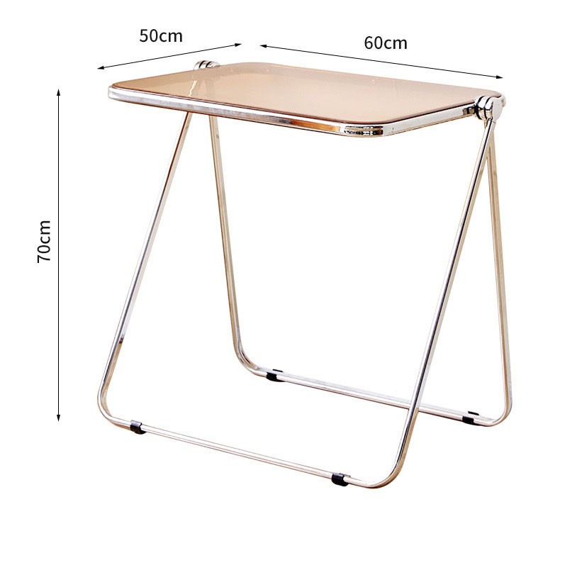 Set Meja Lipat Dan Kursi Acrylic Colorful Foldable Chair Modern Meeting Dining Folding Office Table