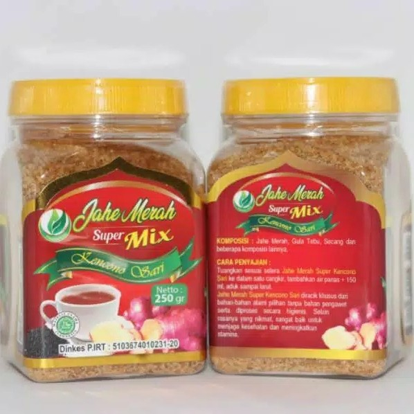 

Jahe merah super mix bubuk instan 250gr kencono sari