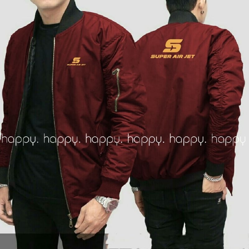 JAKET SUPER AIR JET - JAKET BOMBER SUPER AIR JET - JAKET CUSTOM SATUAN