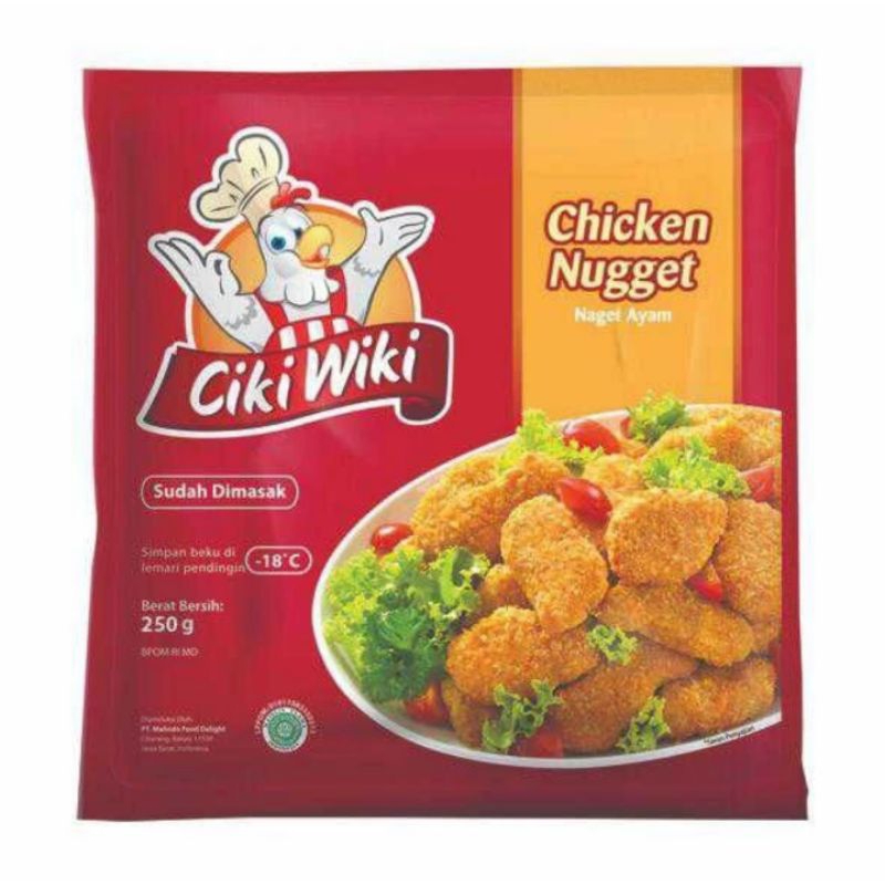 

Ciki Wiki Nugget 250gr Naget Ayam Cikiwiki