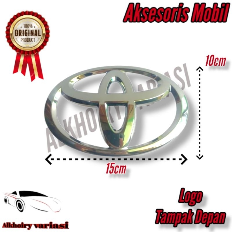 Logo toyota Depan Vios yaris chrome Lambang Toyota depan Vios yaris original