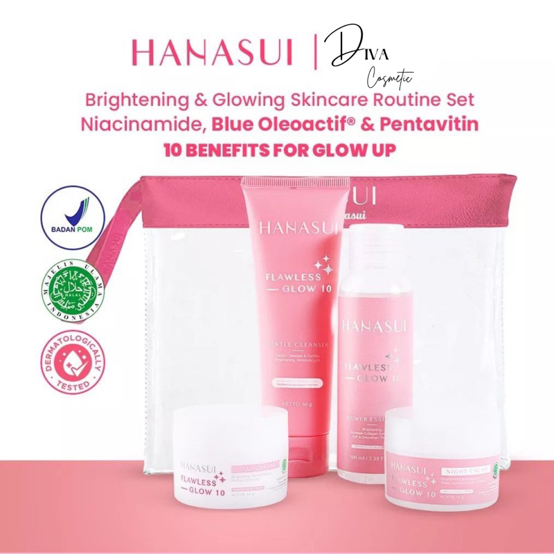 ♥️DIVA♥️ HANASUI SKINCARE Set | Flawless Glow 10 Set | Acne Treatment Series