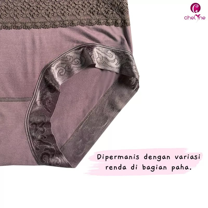 CD Wanita Big Size Chelyne QF6007 Bahan Katun Premium - Super Jumbo