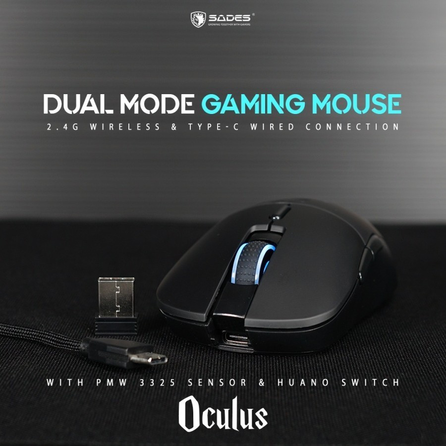 Sades Oculus S30 Dual Mode Wireless Gaming Mouse