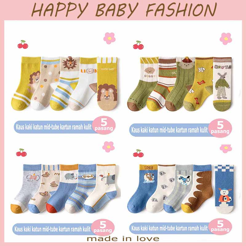 Produk (0-4 Tahun）WZ011 Kaos Kaki Anak Bayi Panjang Motif Lucu /Socks Import