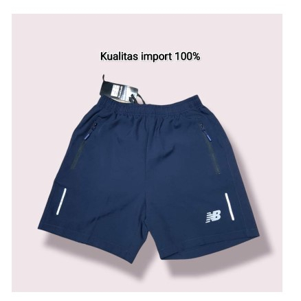 celana pendek pria olahraga / celana pendek parasut warna navy / celana pendek parasut pria  / celan