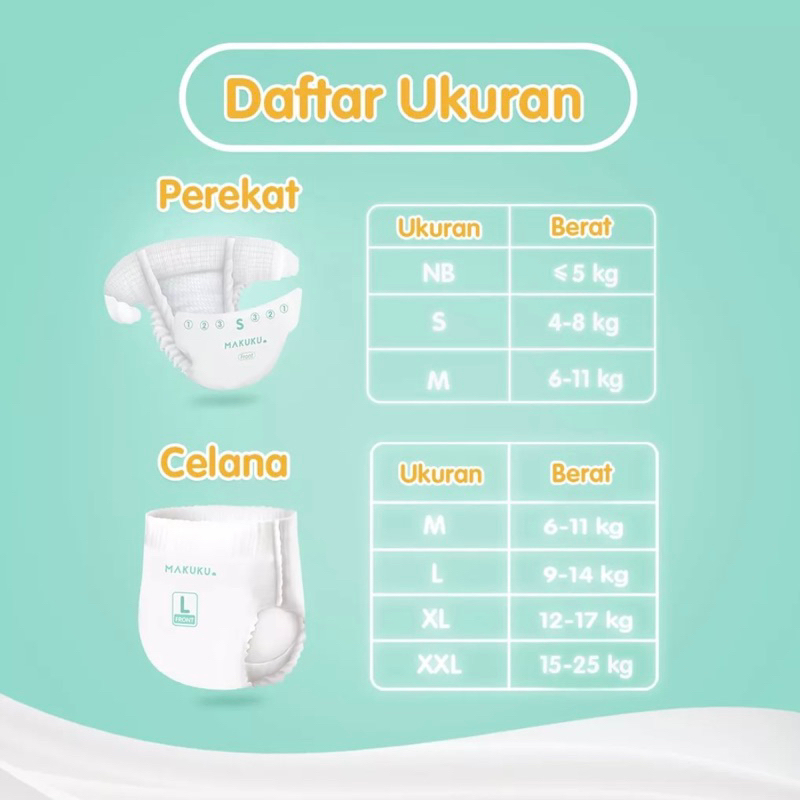 MAKUKU - Comfort Series - Diapers Training Pant Popok Sekali Pakai