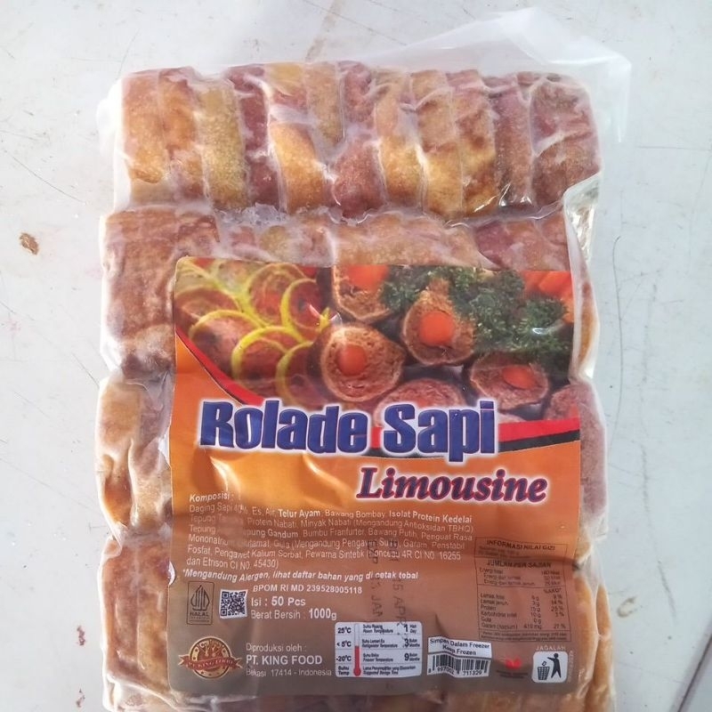 Rolade sapi Limousin 1 kilo isi 50