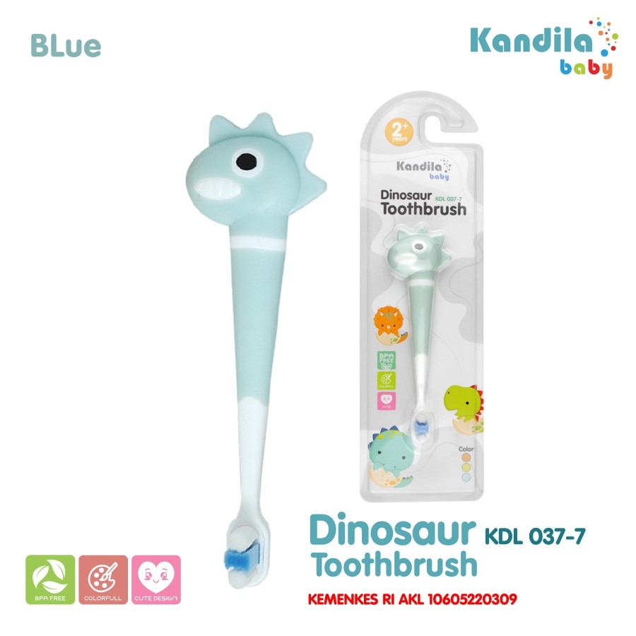 Sikat Gigi Bayi Anak Kandila Baby Dinosaur Toothbrush / KDL 037-7